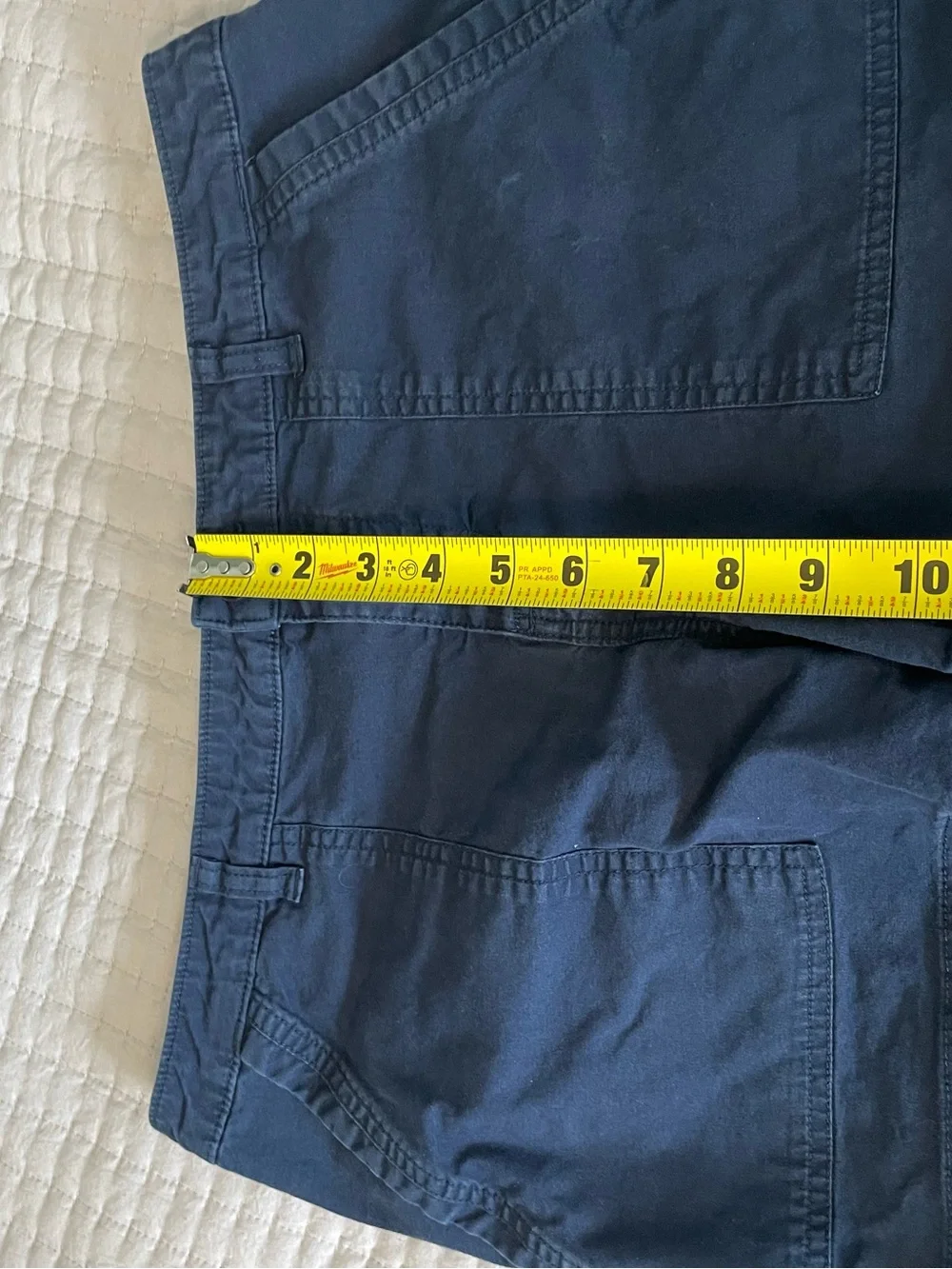 Patagonia Women’s Stand Up Shorts Size 8 Navy Blue Organic Cotton Utility - Picture 7 of 8